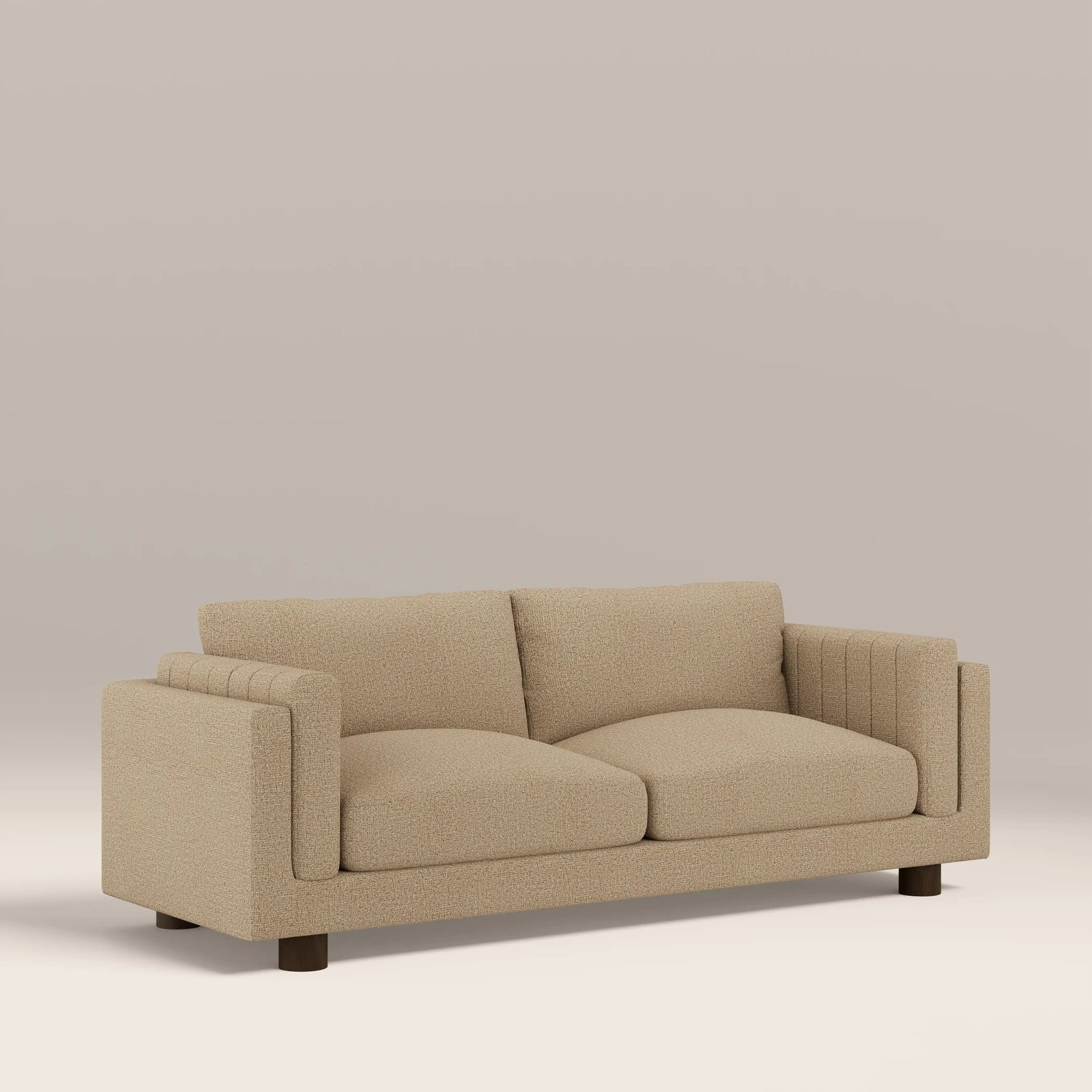 Halton 3 Seater Sofa | Speckled Latte Boucle