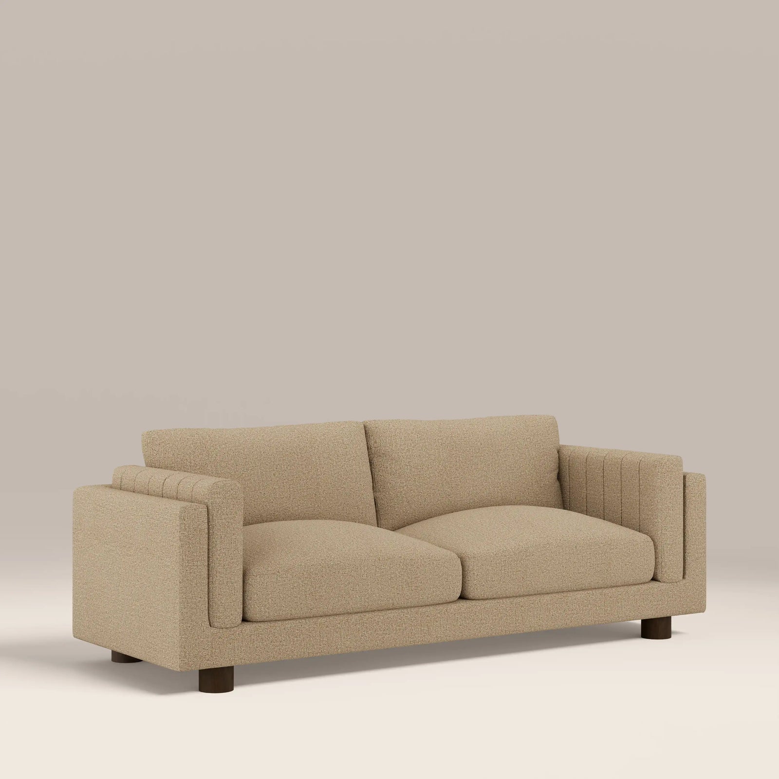 Halton 3 Seater Sofa | Speckled Latte Boucle