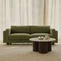 Halton 3 Seater Sofa | Moss Green Sustainable Mohair Velvet