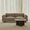 Halton 3 Seater Sofa | Truffle Brown Sustainable Mohair Velvet