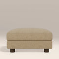Halton Footstool | Speckled Latte Boucle