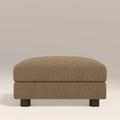 Halton Footstool | Speckled Cappuccino Boucle