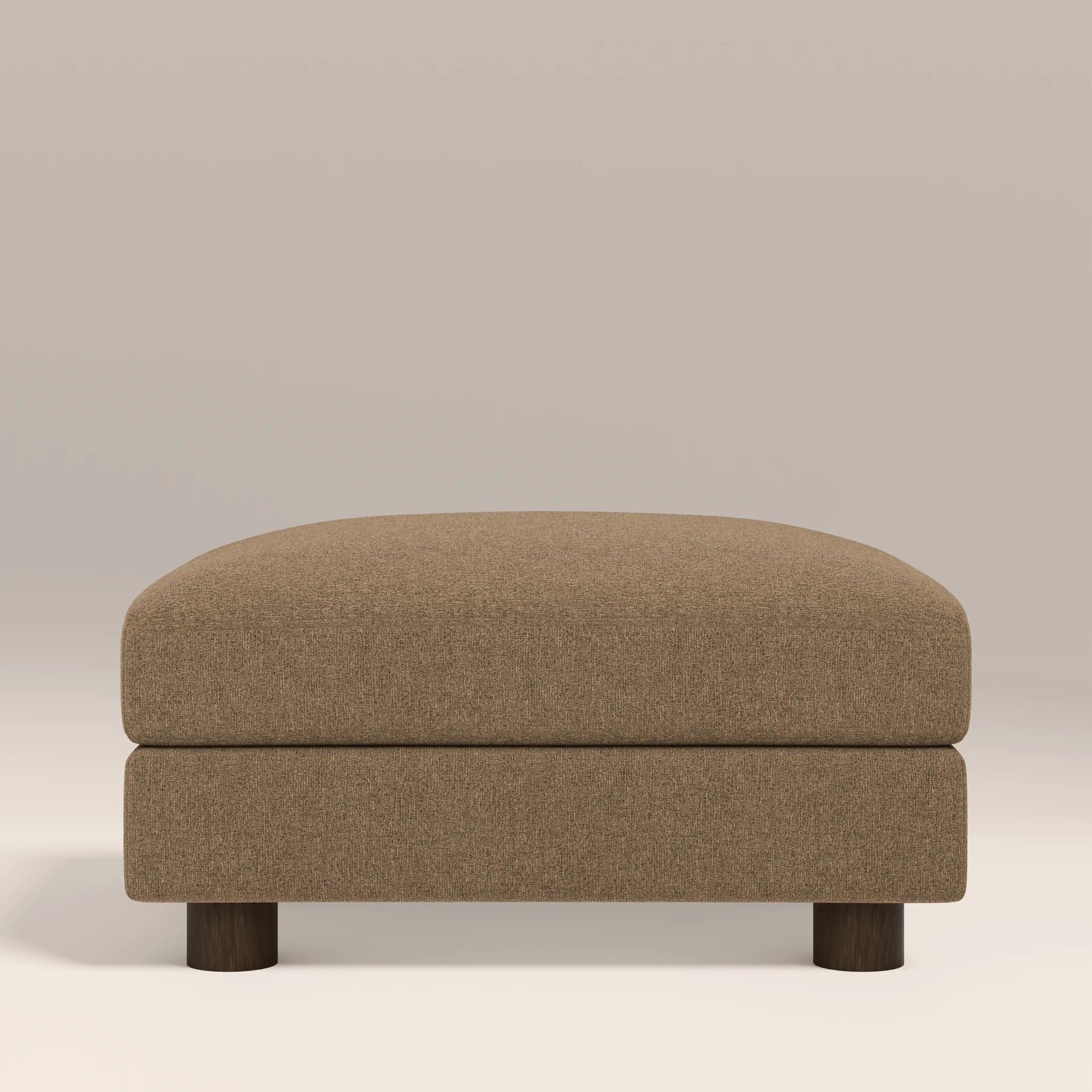 Halton Footstool | Speckled Cappuccino Boucle