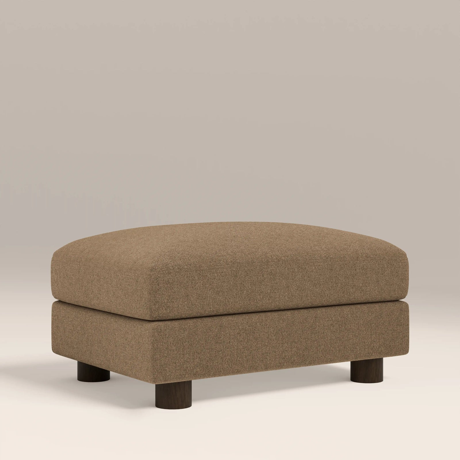 Halton Footstool | Speckled Cappuccino Boucle
