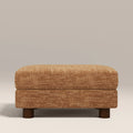 Halton Footstool |  Speckled Honey Sustainable Boucle