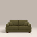 Nola 2 Seater Sofa | Moss Green Sustainable Mohair Velvet