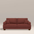 Nola 3 Seater Sofa | Rust Red Sustainable Velvet