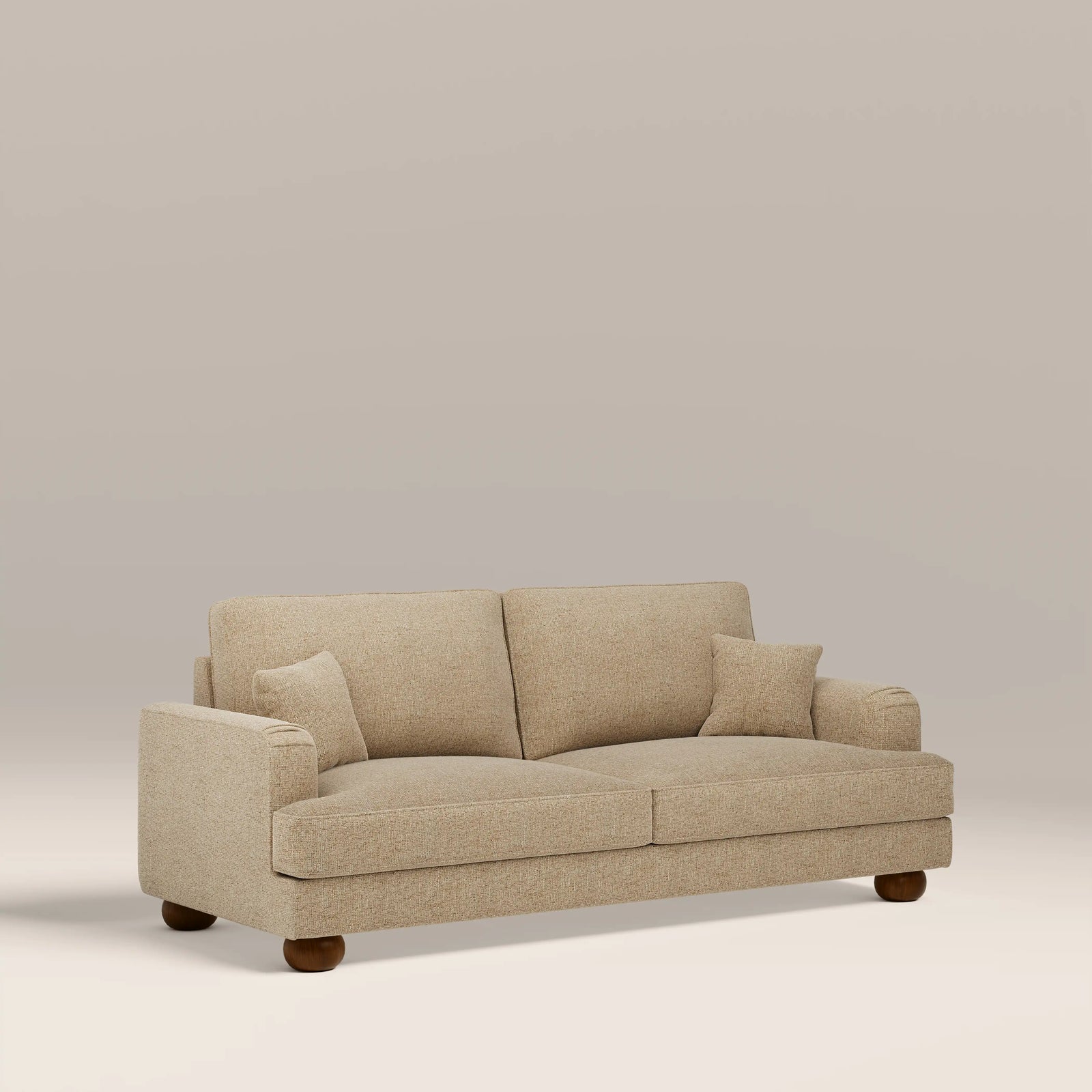 Nola 3 Seater Sofa | Speckled Latte Boucle