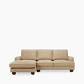 Nola Left Hand Chaise Sofa | Speckled Latte Boucle