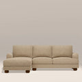 Nola Left Hand Chaise Sofa | Speckled Latte Boucle