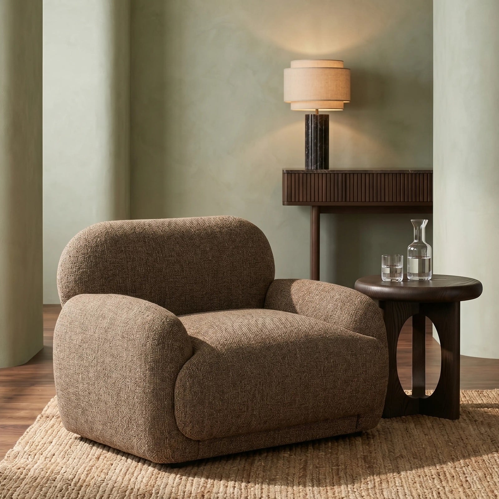 Cloud Armchair | Speckled Cappuccino Boucle