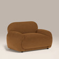 Cloud Armchair | Caramel Brown Sustainable Mohair Velvet