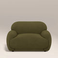 Cloud Armchair | Moss Green Sustainable Mohair Velvet