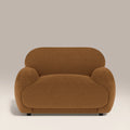 Cloud Armchair | Caramel Brown Sustainable Mohair Velvet