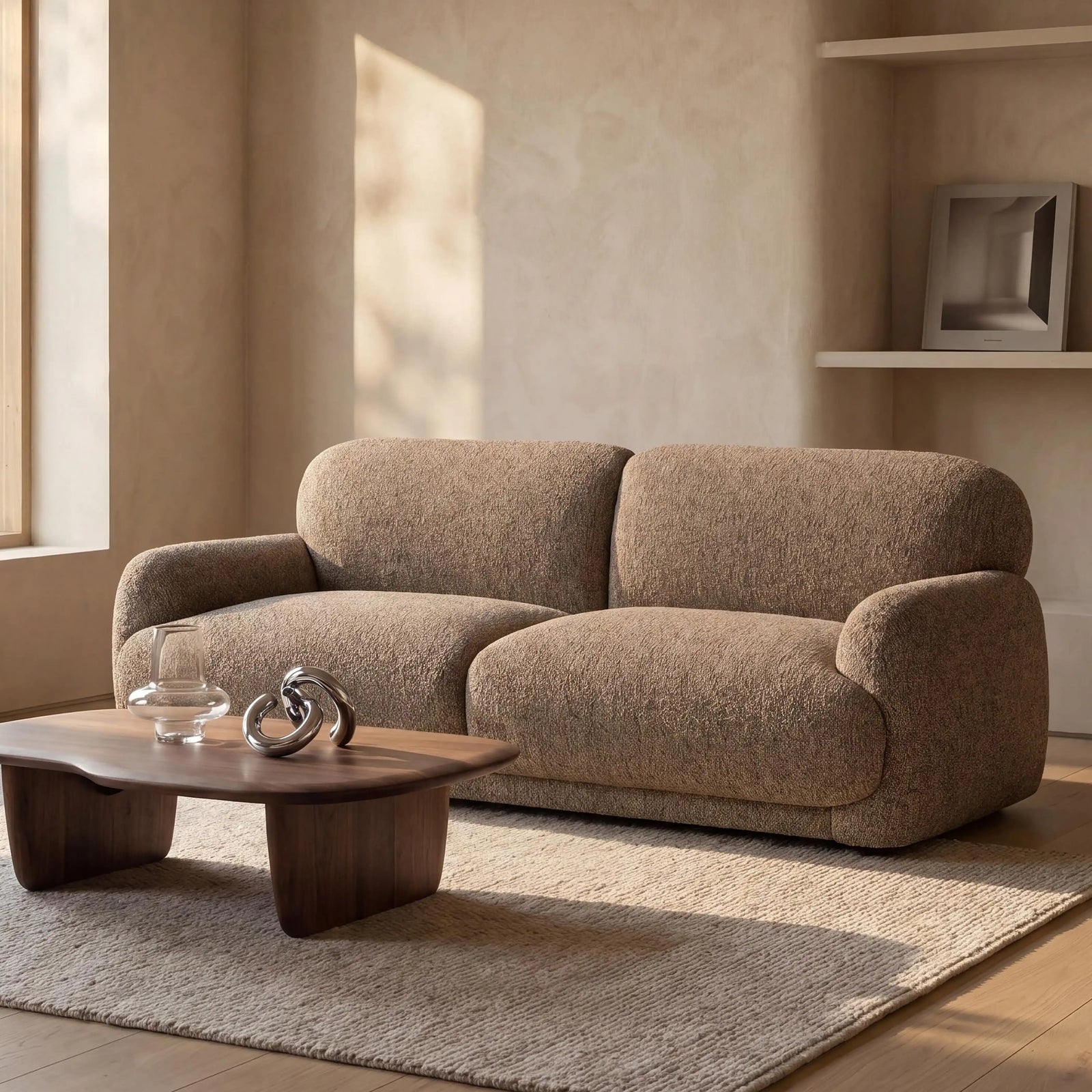 Cloud 3 Seater Sofa | Speckled Cappuccino Boucle