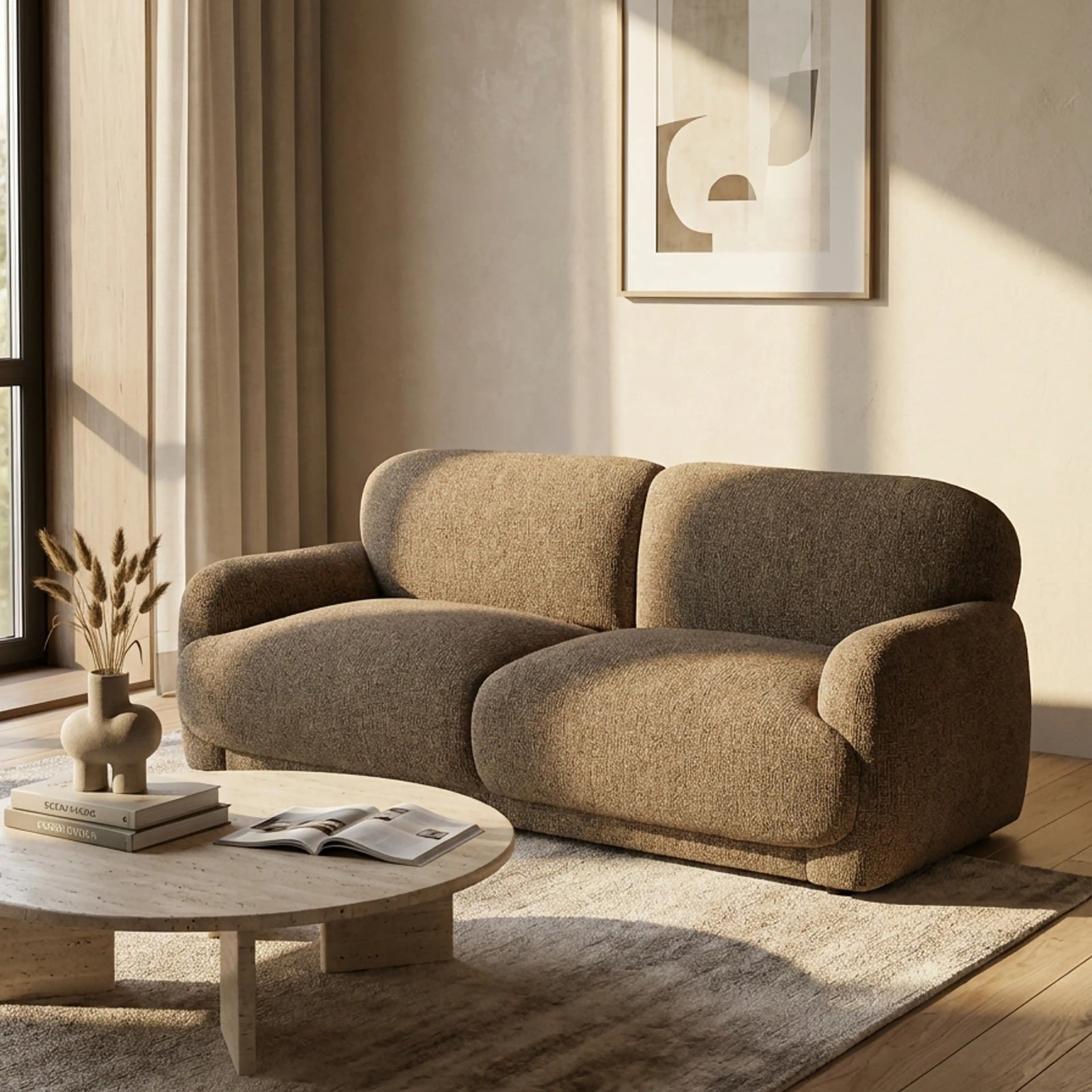 Cloud 3 Seater Sofa | Speckled Cappuccino Boucle