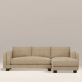 Halton Right Hand Chaise Sofa | Speckled Latte Boucle
