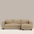 Halton Right Hand Chaise Sofa | Speckled Latte Boucle