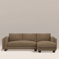 Halton Right Hand Chaise Sofa | Speckled Cappuccino Boucle