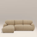 Cloud Left Hand Chaise Sofa | Speckled Latte Boucle