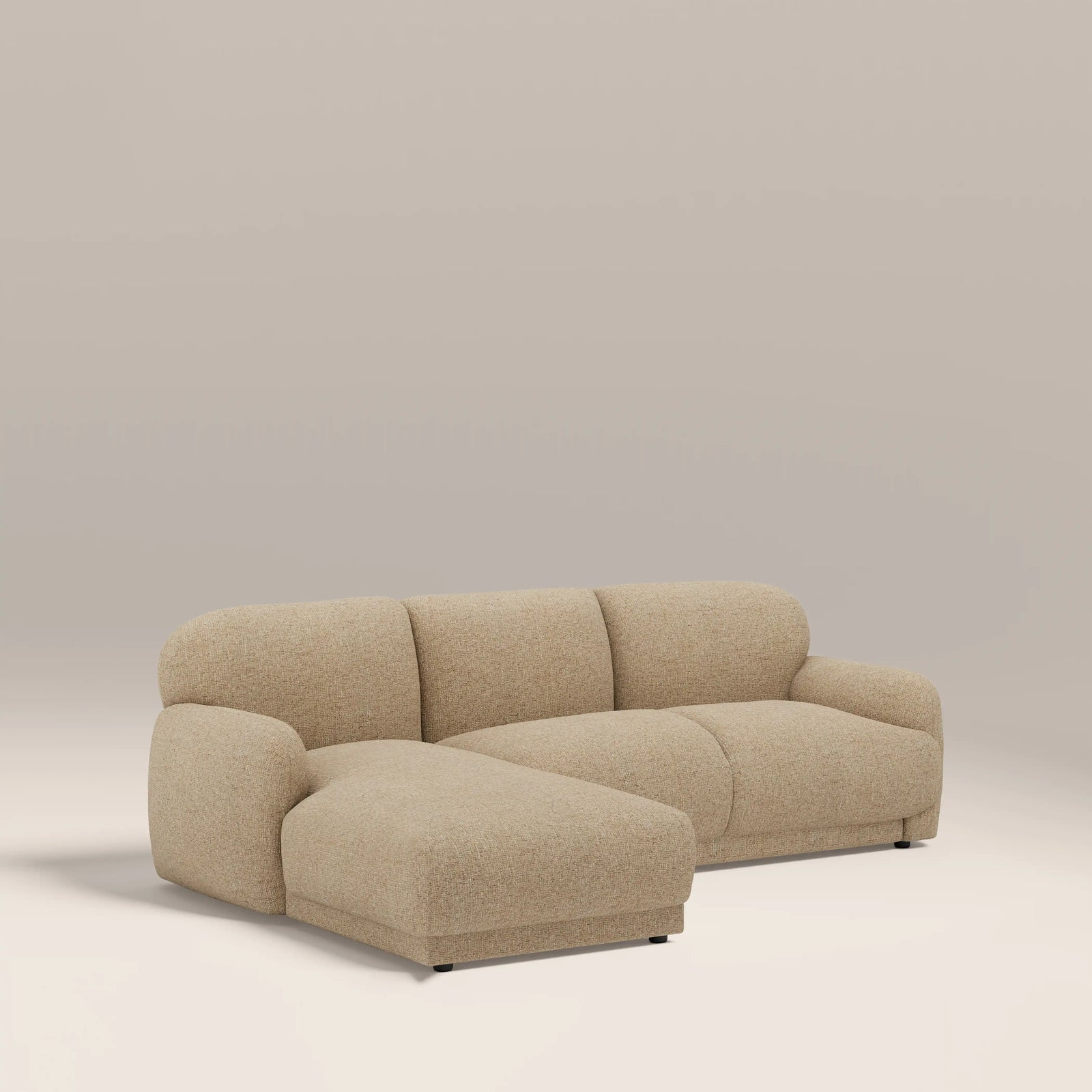 Cloud Left Hand Chaise Sofa | Speckled Latte Boucle