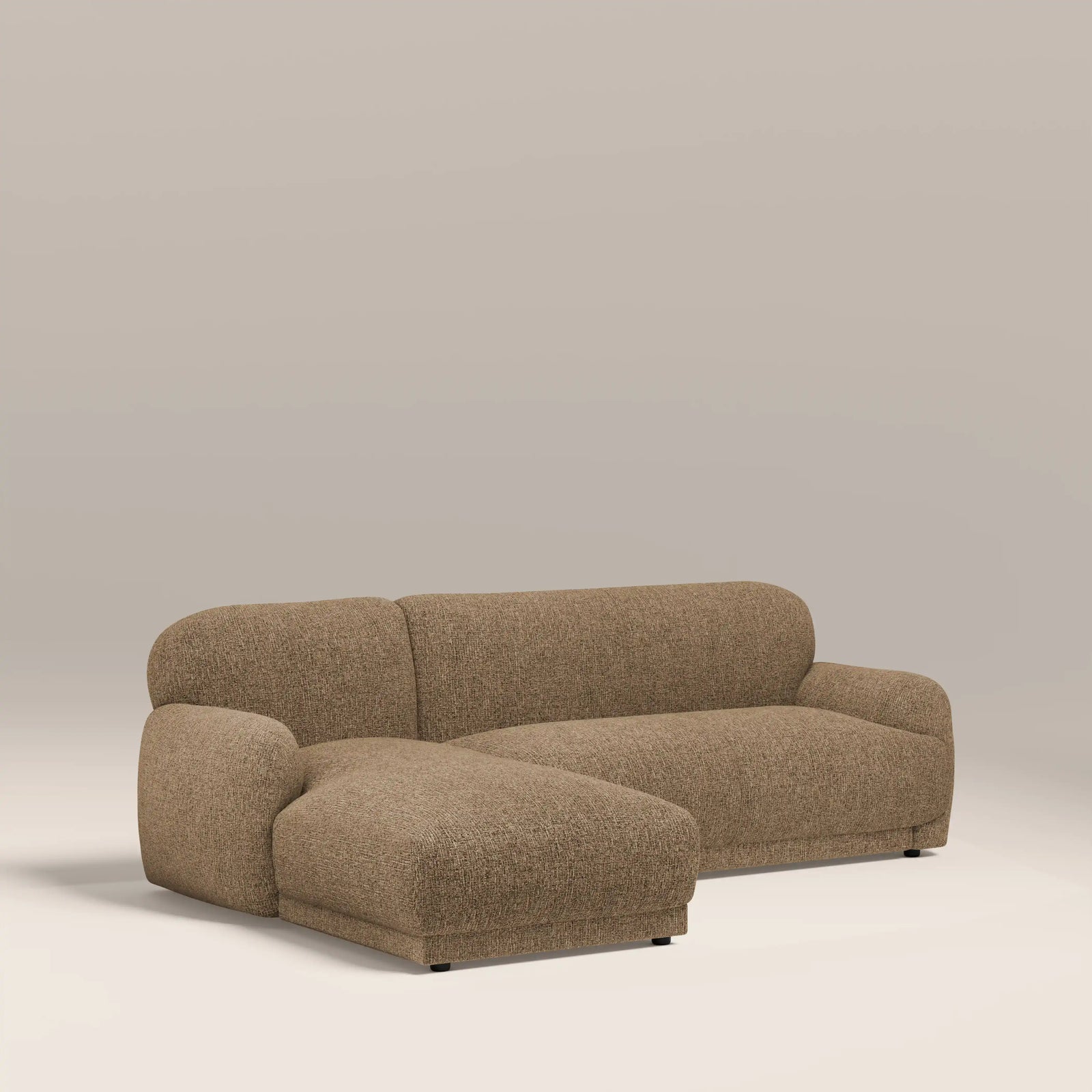 Cloud Left Hand Chaise Sofa | Speckled Cappuccino Boucle