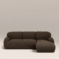 Cloud Right Hand Chaise Sofa | Speckled Espresso Boucle