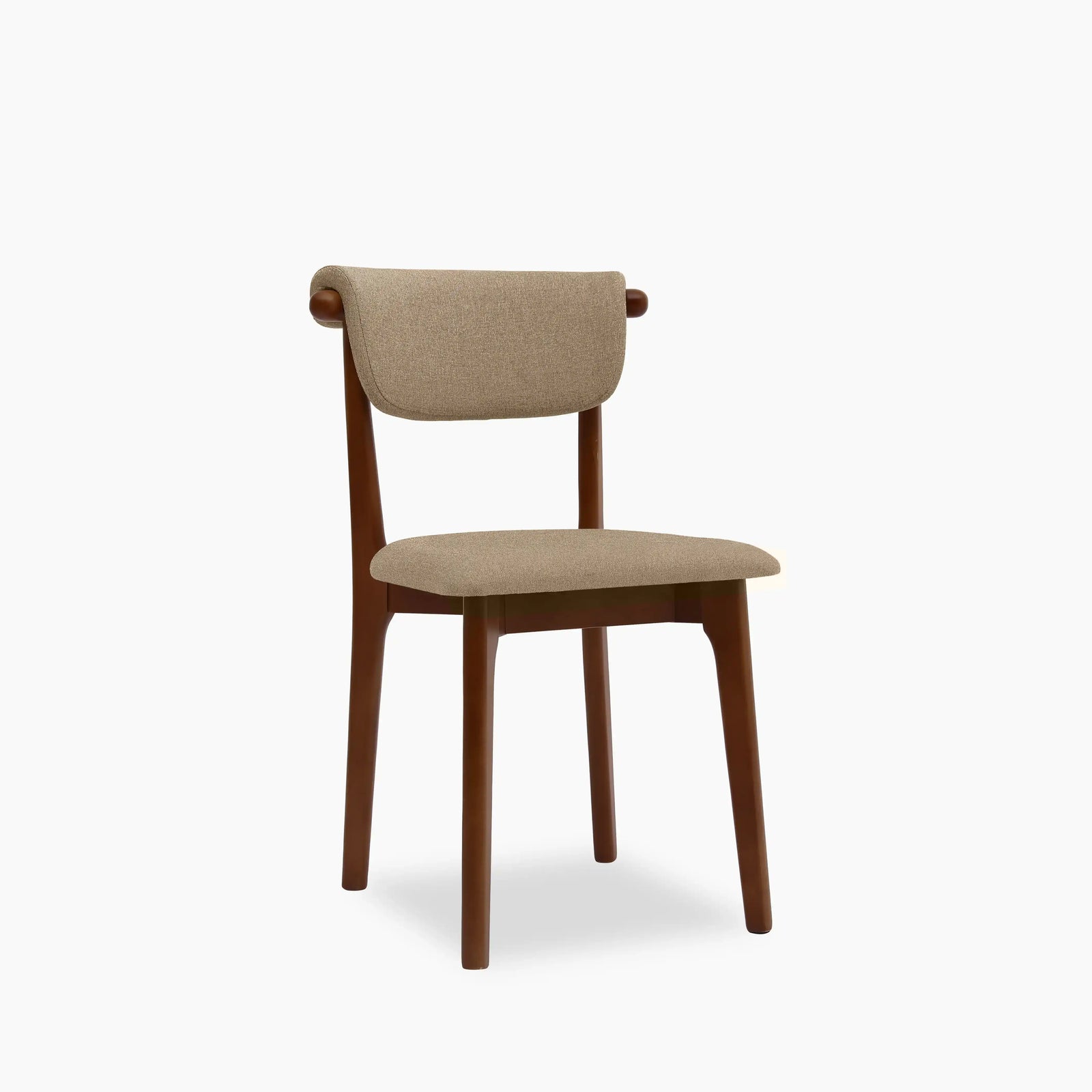 Nobu Dining Chair | Latte Sustainable Fabric & Walnut