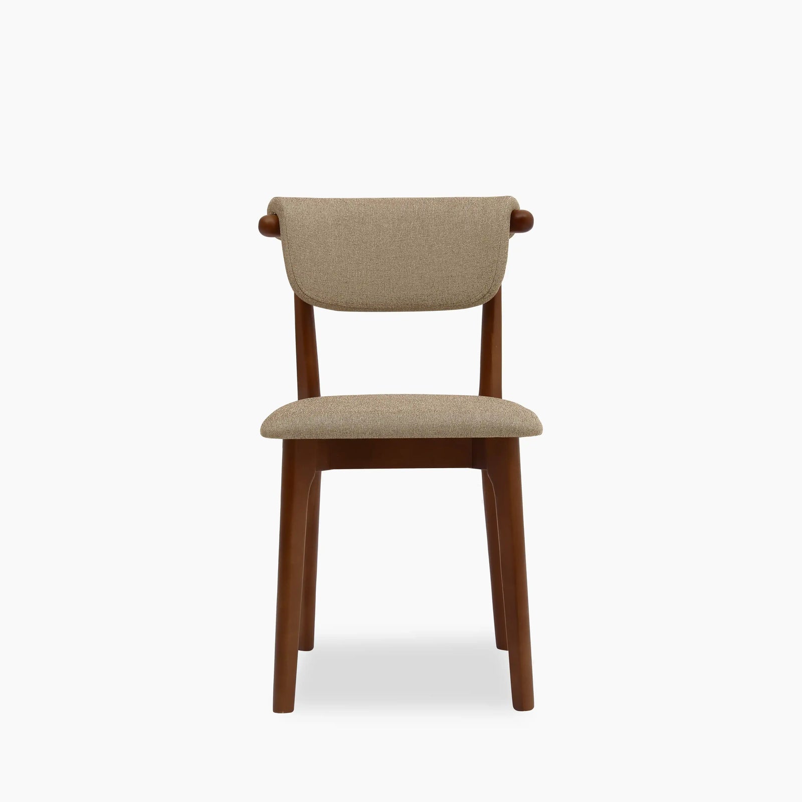 Nobu Dining Chair | Latte Sustainable Fabric & Walnut