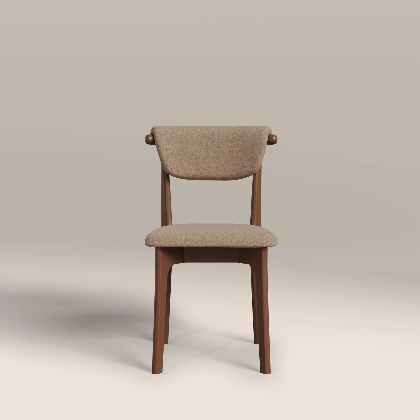 Nobu Dining Chair | Latte Sustainable Fabric & Walnut