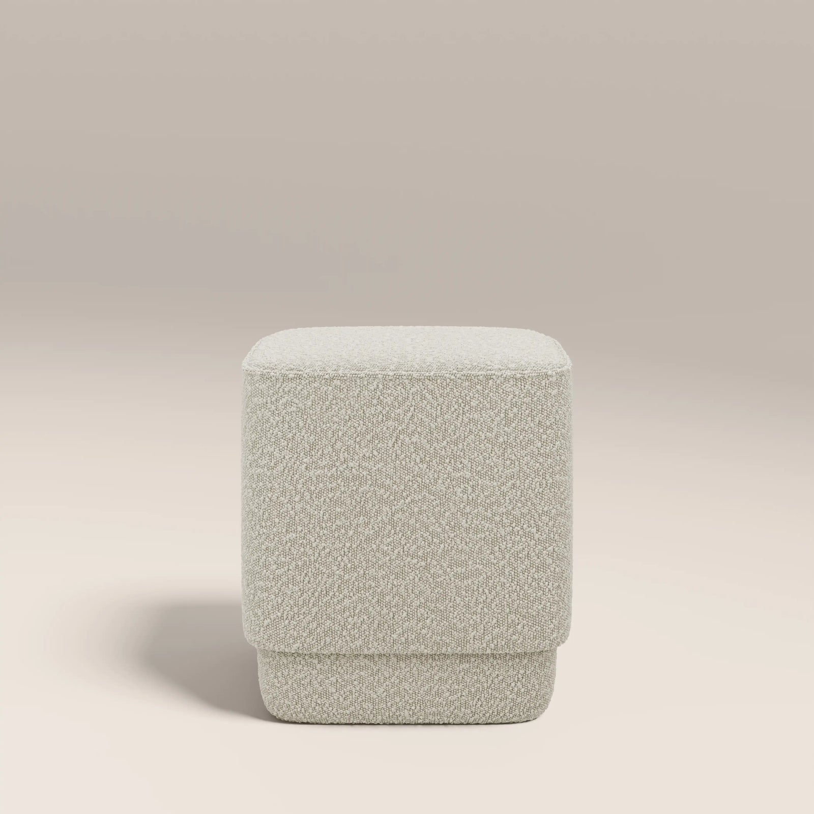 Soho Pouffe | Speckled Stone Sustainable Boucle