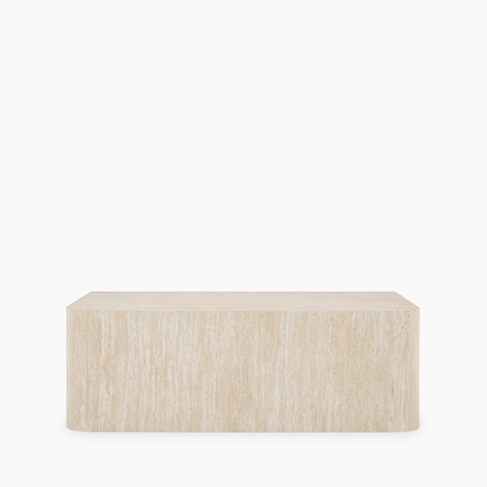Sabel Rectangle Coffee Table | Natural Travertine Effect