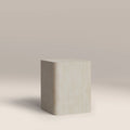 Sabel Square Side Table | Natural Travertine Effect