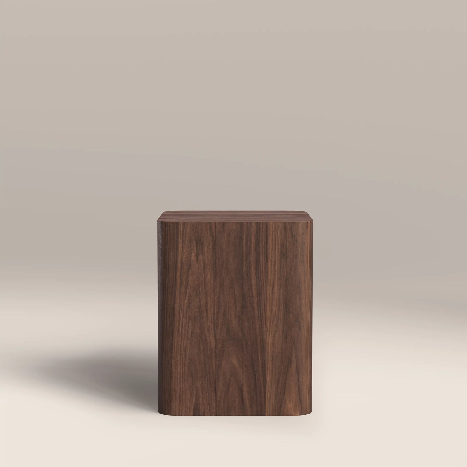Sabel Square Wooden Side Table | Walnut
