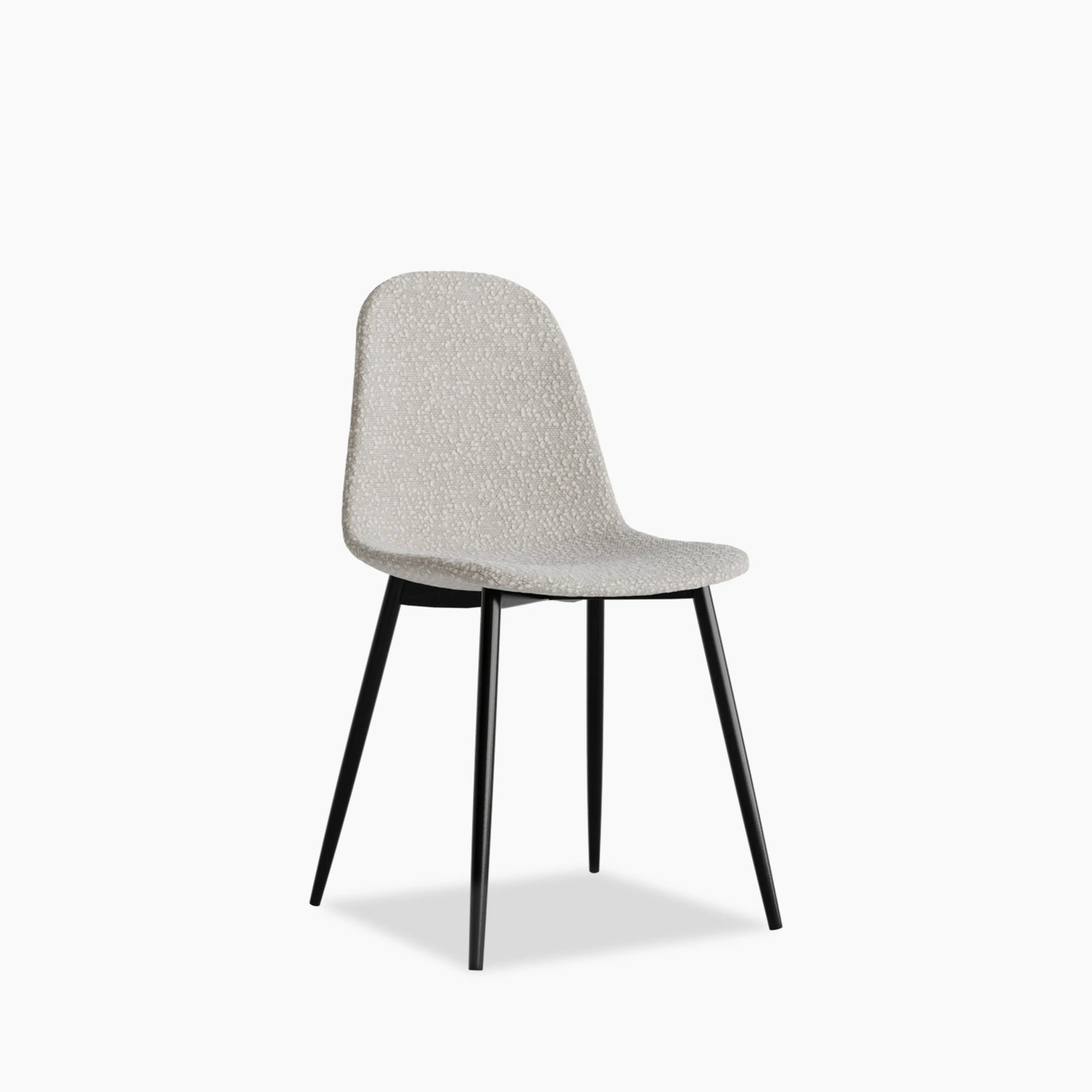 Rayner Dining Chair | Speckled Stone Sustainable Boucle