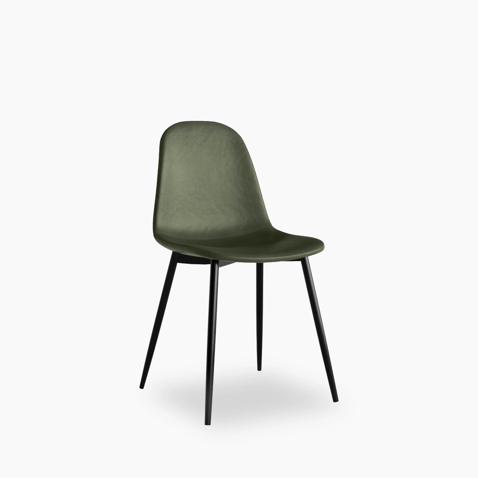 Rayner Dining Chair | Vintage Green Faux Leather