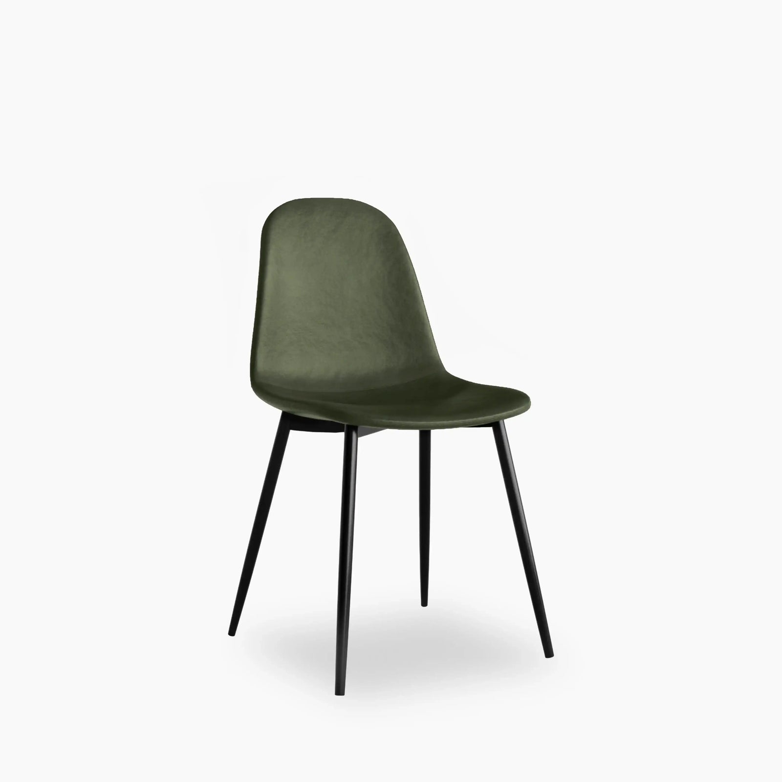 Rayner Dining Chair | Vintage Green Faux Leather