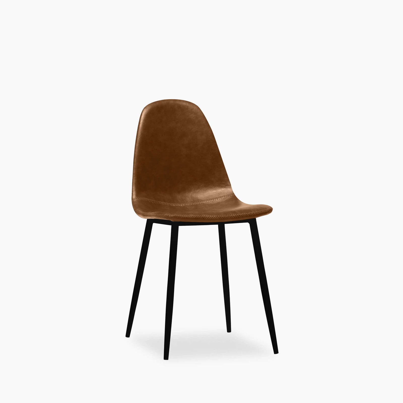 Rayner Dining Chair | Vintage Tan Faux Leather