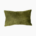 Geometric Rectangle Cushion | Olive Green