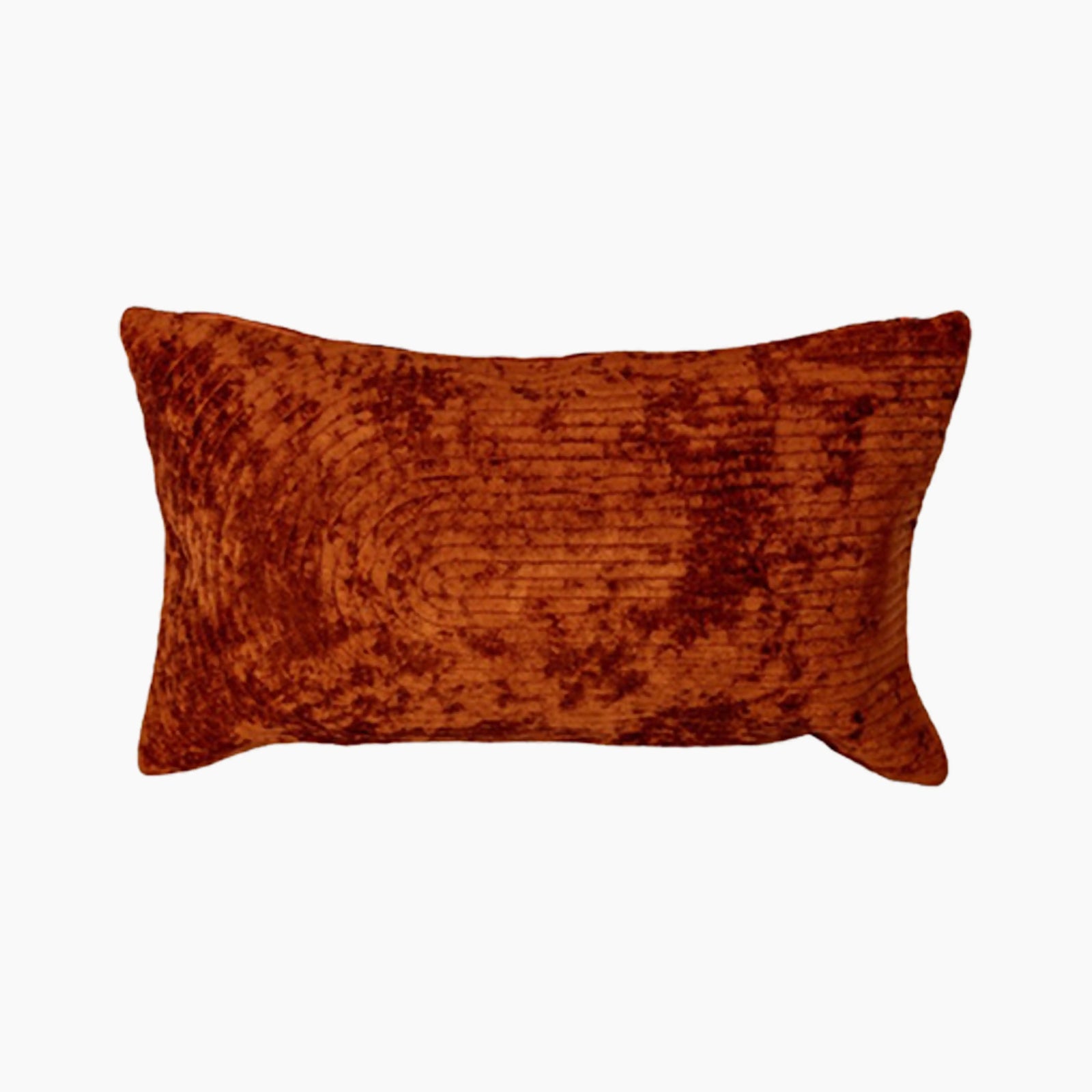 Geometric Rectangle Cushion | Rust Orange