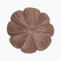 Fleur Flower Velvet Cushion | Mink