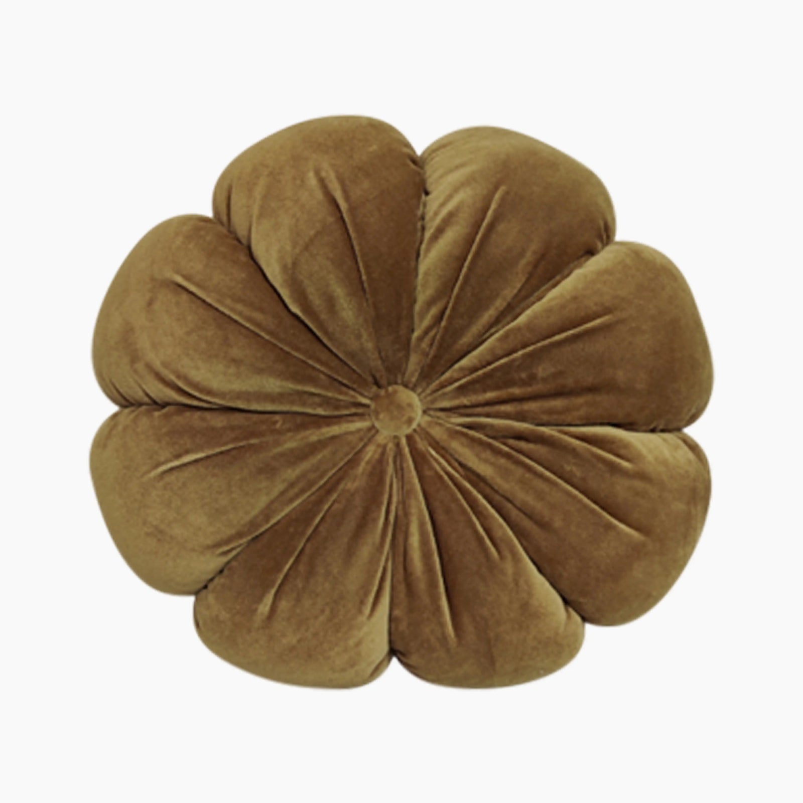 Fleur Flower Velvet Cushion | Olive Green