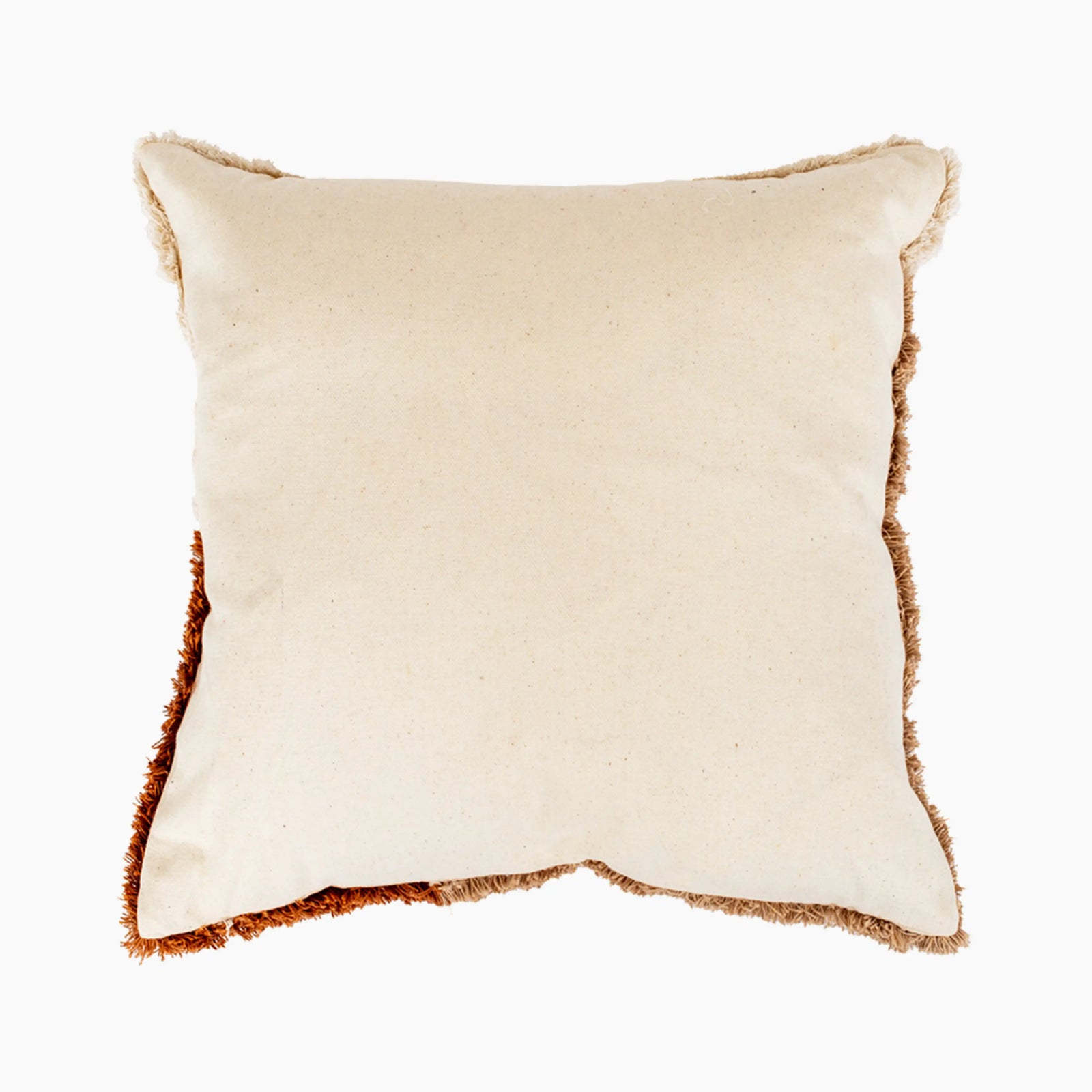 Theodora Tufted Square Cushion | Light Brown & Taupe