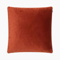 Delaney Square Velvet Cushion | Paprika Red