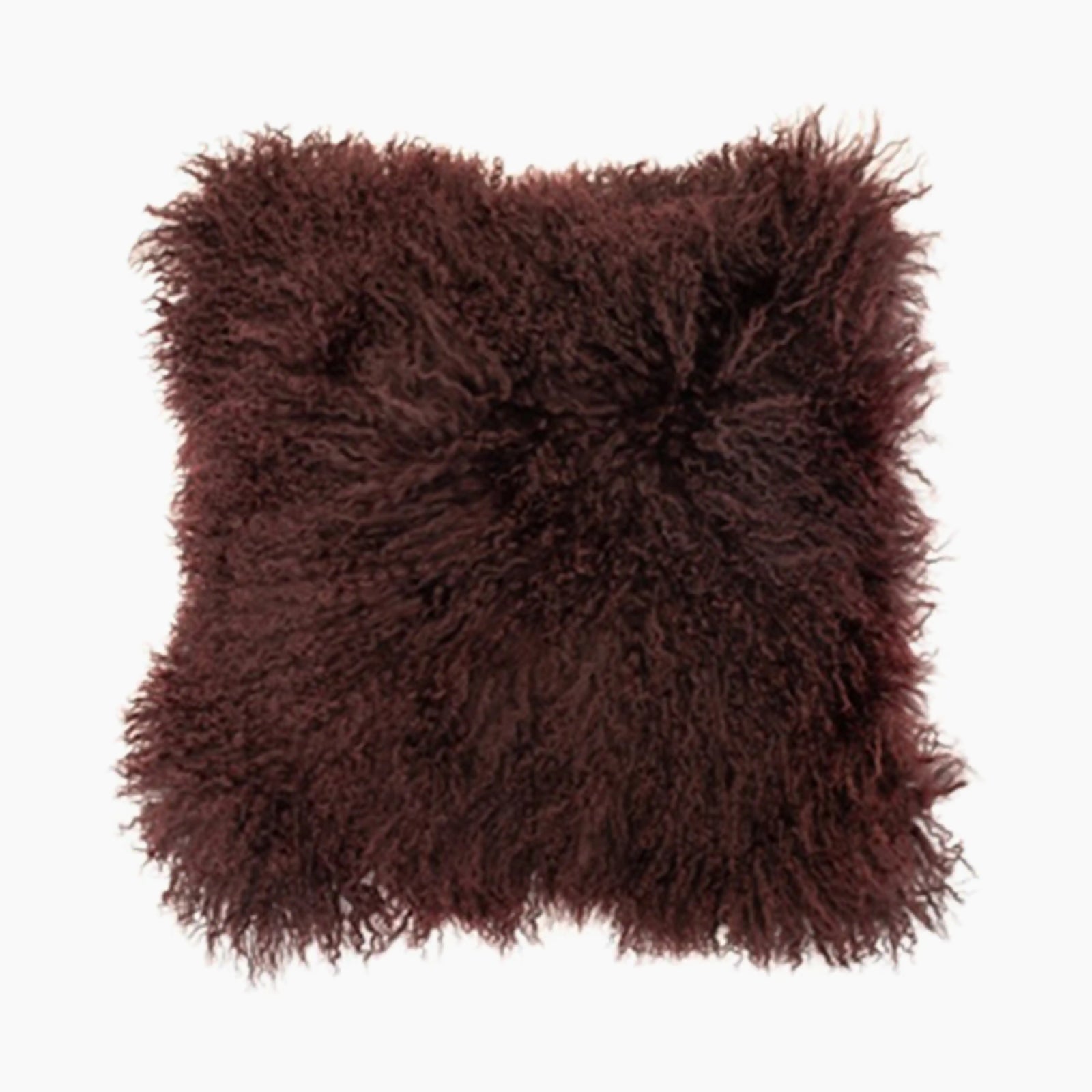 Mongolian Square Cushion | Dark Red