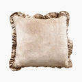 Delphine Rectangle Velvet Velvet Cushion | Mink