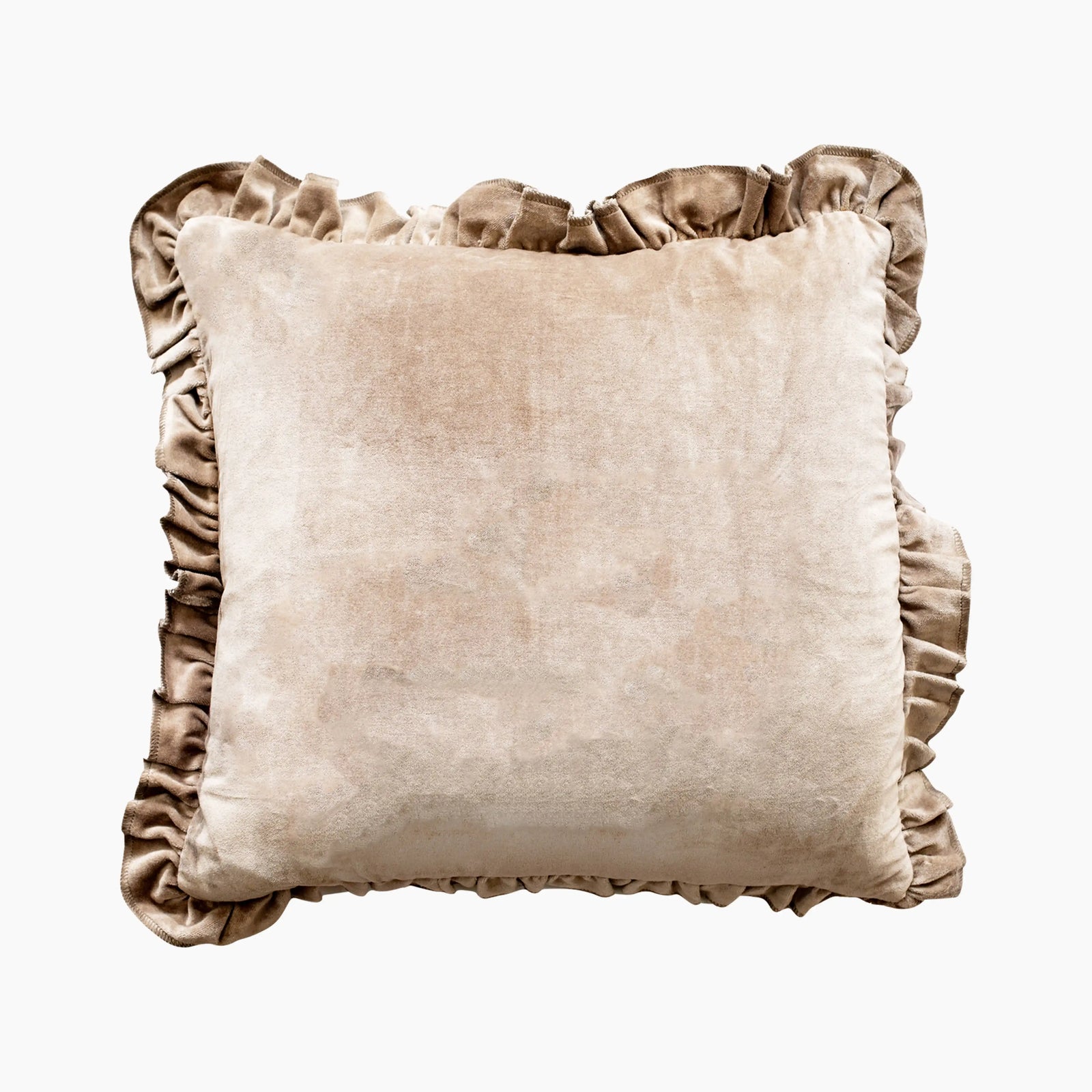 Delphine Rectangle Velvet Velvet Cushion | Mink