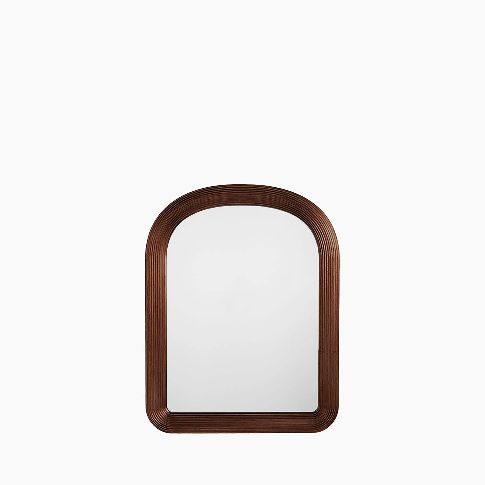 Ciara Medium Arch Wall Mirror | Walnut