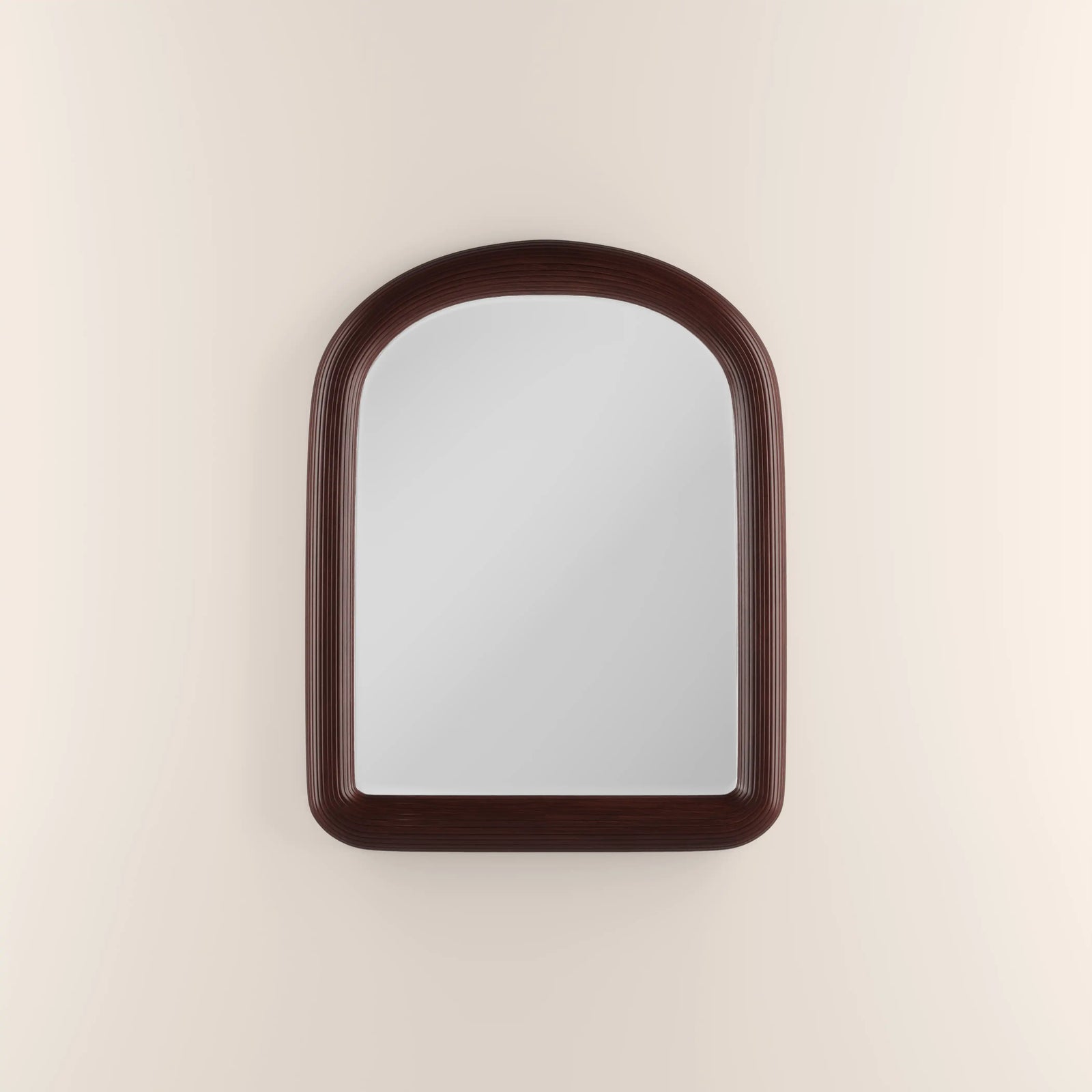 Ciara Arch Wall Mirror, 90 x 71 cm | Walnut