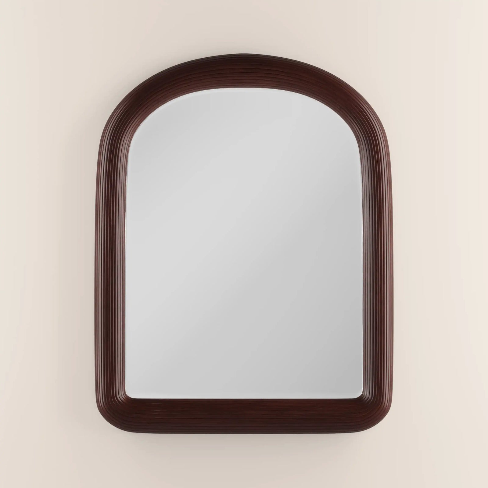 Ciara Arch Wall Mirror, 90 x 71 cm | Walnut